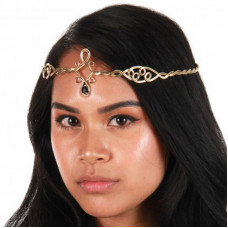 Gold Teardrop Circlet Crown