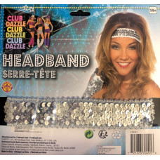 Silver Sequin Headband