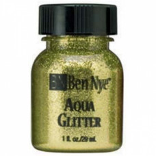 Aqua Glitter - Gold