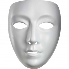 White Blank Female Mask