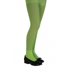 Child Lime Glitter Tights