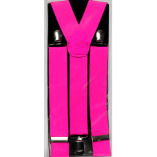 Neon Pink Suspenders
