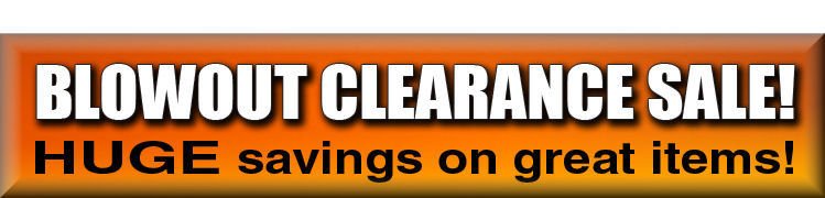 Blowout clearange sale